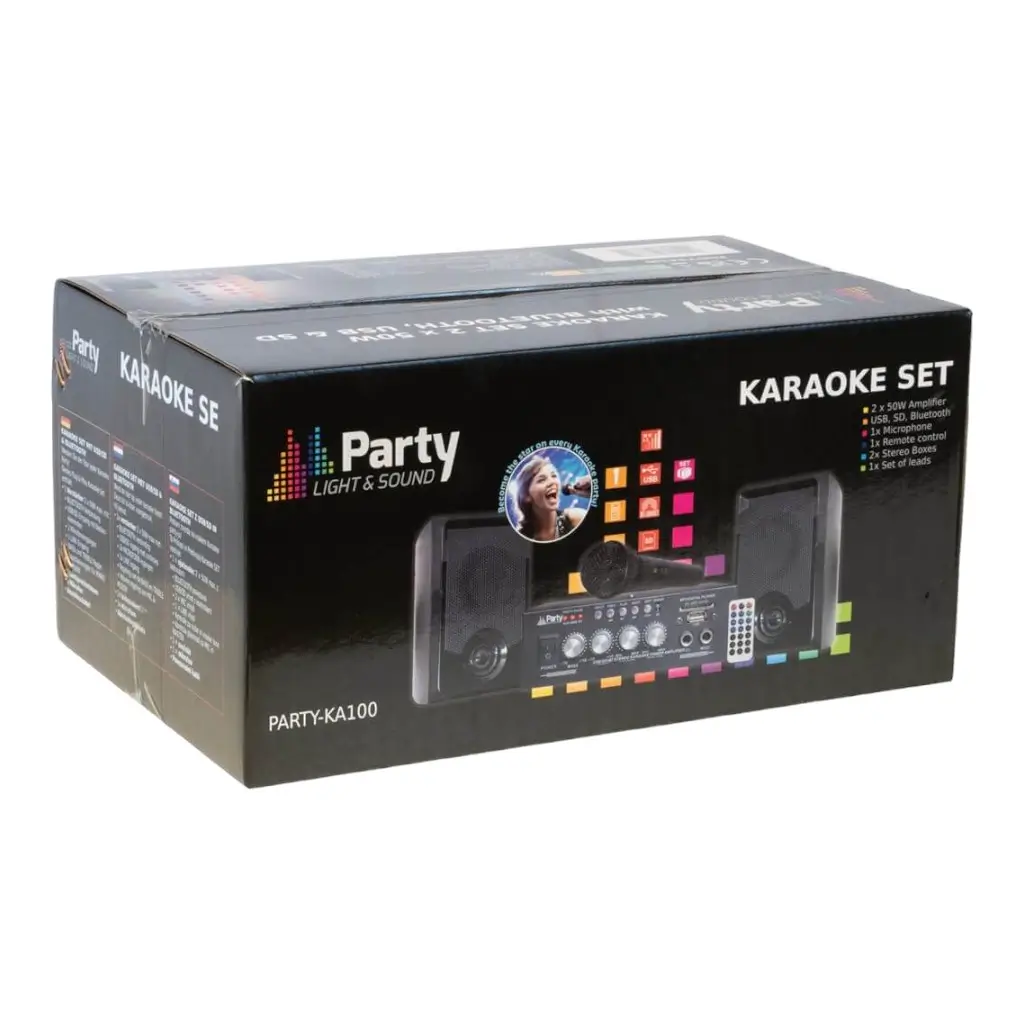 PARTY-KA100" Kit de karaoke con usb/sd y bluetooth