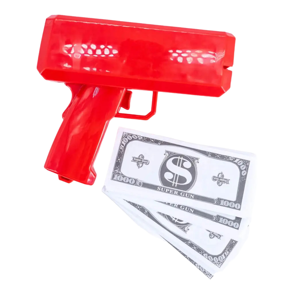 Ticket Gun - Rojo - 100 billetes falsos incluidos