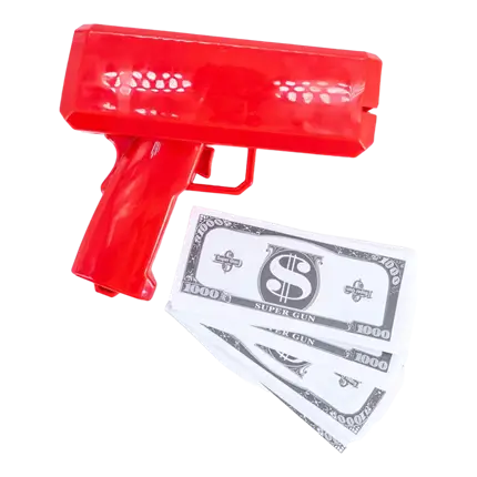 Ticket Gun - Rojo - 100 billetes falsos incluidos