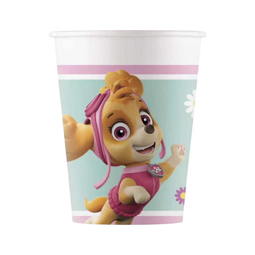 Vaso de papel Pat'Patrol Girly 25cl - Set de 8