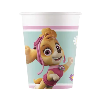 Vaso de papel Pat'Patrol Girly 25cl - Set de 8