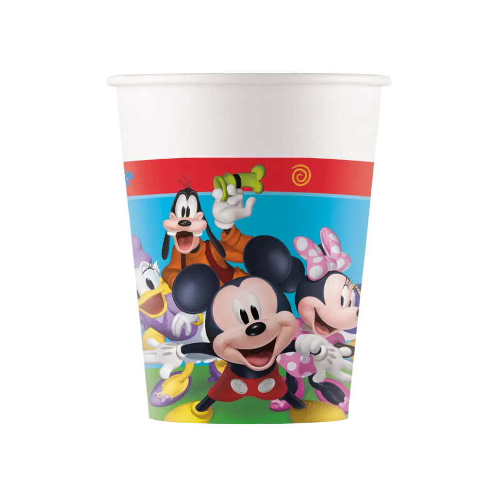 Vaso de papel Mickey Mouse - 25cl - Set de 8