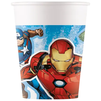 Vaso de papel Avengers - 25cl - Set de 8