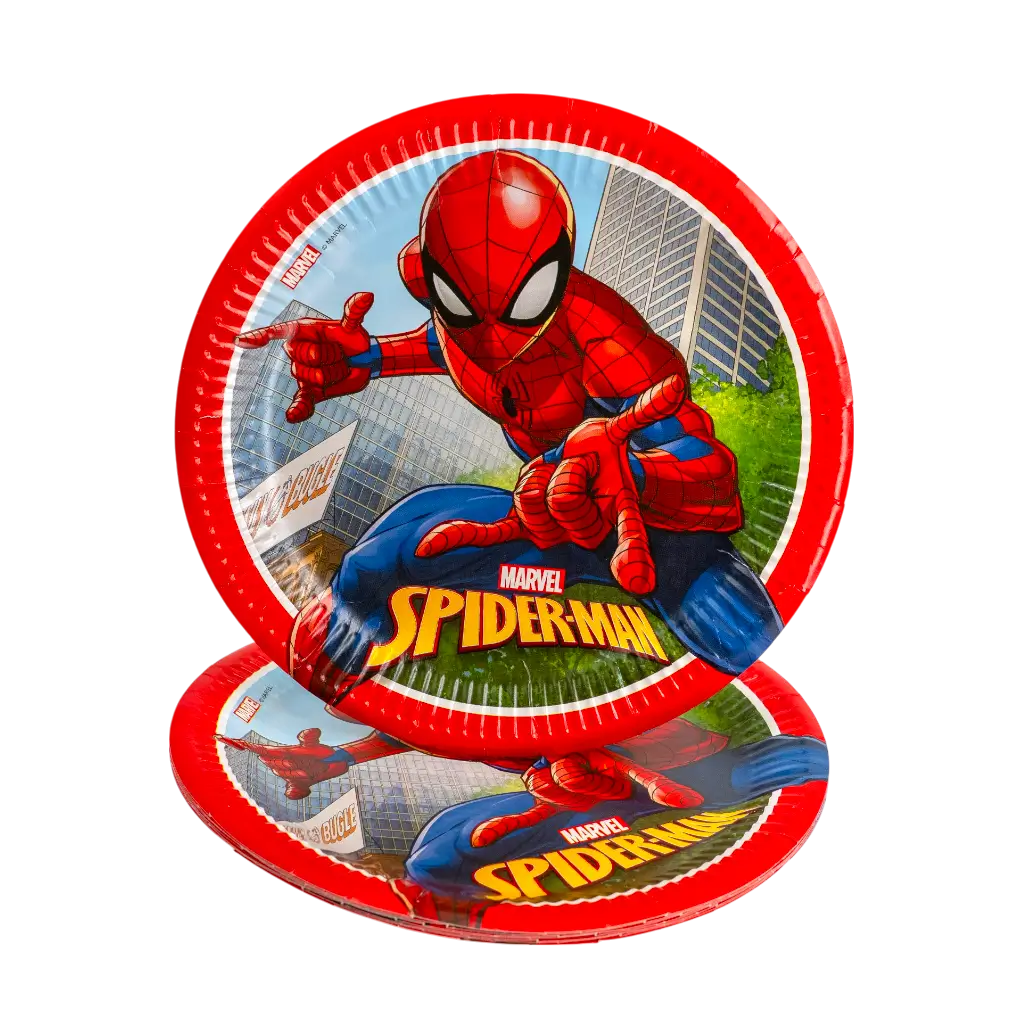 Plato de papel Spiderman ø23cm - Set de 8