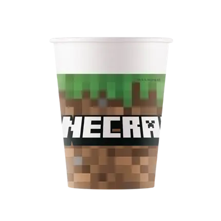 Vaso de papel Minecraft - 25cl - Set de 8