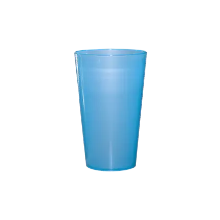 Vaso Ecocup Azul 25?cl útil (33?cl hasta el borde) Reutilizable – Tipo Media caña, Zumo, Refrescos