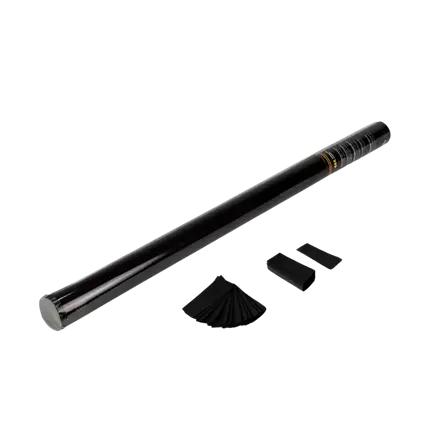 Pistola de confeti manual 80cm - Negra