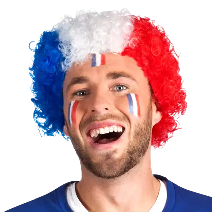 Peluca rizada Francia