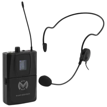 Transmisor de petaca y micrófono Mac Mah - W-UHF Bodypack