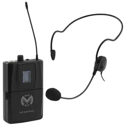 Transmisor de petaca y micrófono Mac Mah - UHF Bodypack