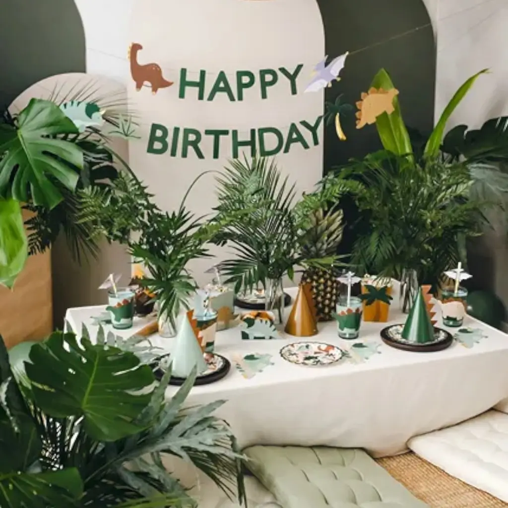 Platos de cumpleaños de dinosaurios