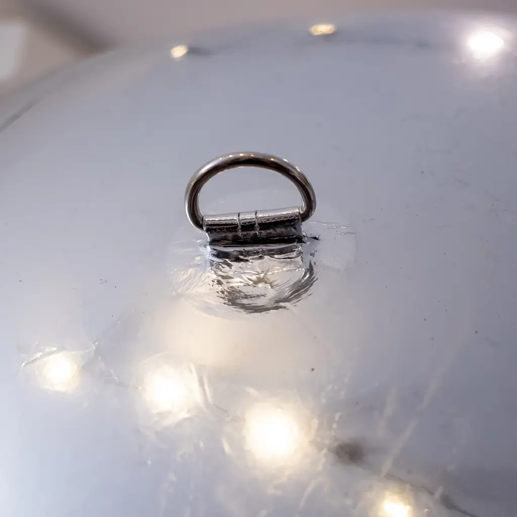 Bola de espejos hinchable reutilizable Plata 120cm