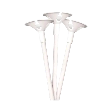 Varita con pinza para globos - Blanco