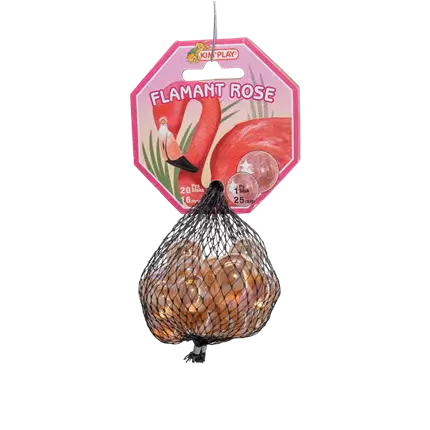 Paquete de 20 canicas Flamingo rosa +1 Chalet