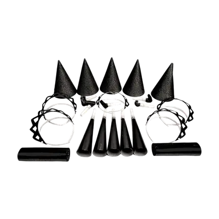 Bolsa de Cotillones Negra para 10 Personas