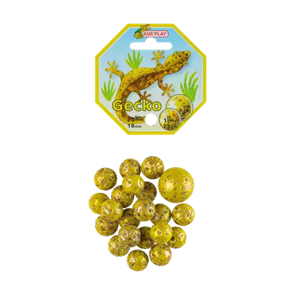 Lote de 20 canicas Gecko +1 Calot