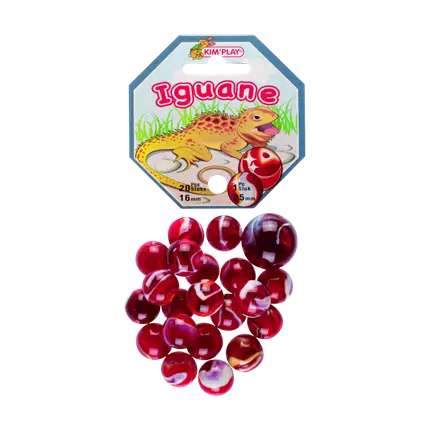 Lote de 20 canicas Iguana +1 Calot
