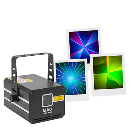 MAC 3000 RGB - Láser profesional multicolor