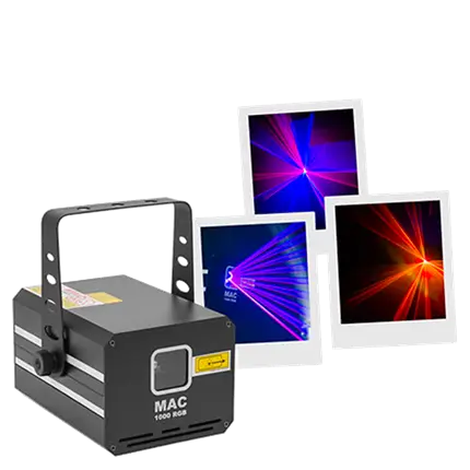 MAC 1000 RGB - Láser profesional multicolor
