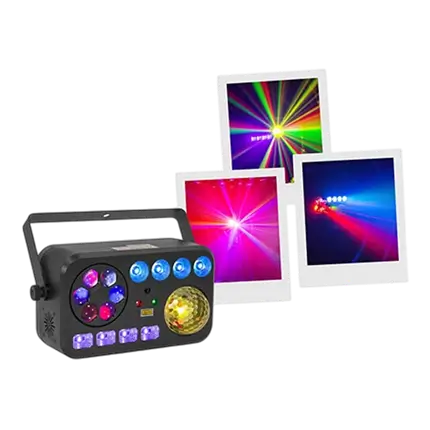 LightShow 6FX - 6 en 1 efectos con DMX