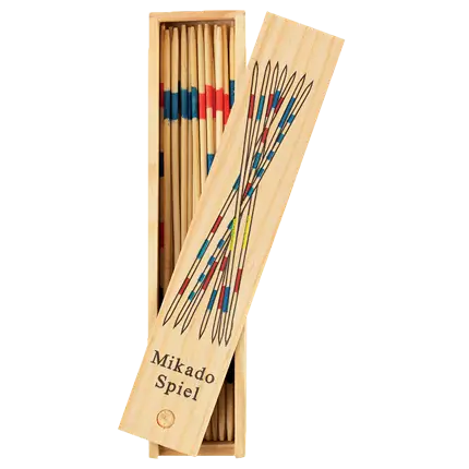 Juego Mikado de madera con caja de almacenamiento