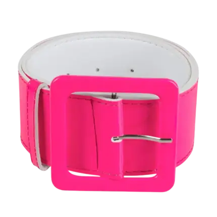 Cinturón rosa fluorescente años 80