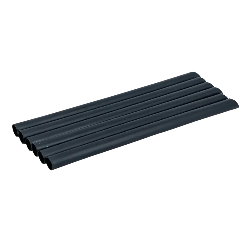 Pajita reutilizable de PP biselada para té de burbujas - Negra 20cm/ø12mm (SET DE 100)