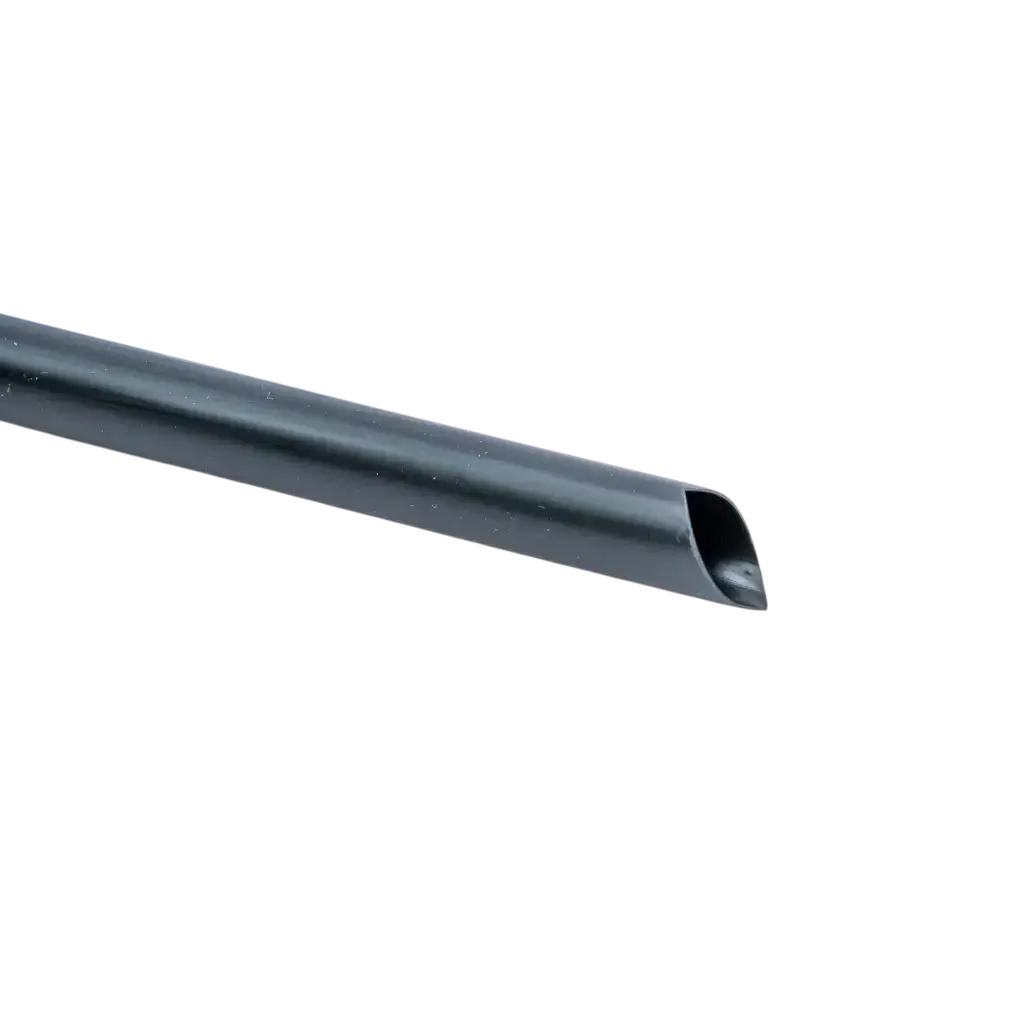 Pajita reutilizable de PP biselada para té de burbujas - Negra 20cm/ø12mm (SET DE 100)