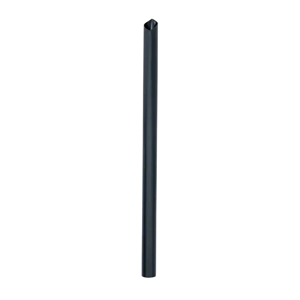 Pajita reutilizable de PP biselada para té de burbujas - Negra 20cm/ø12mm (SET DE 100)