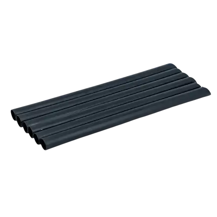 Pajita reutilizable de PP biselada para té de burbujas - Negra 20cm/ø12mm (SET DE 100)