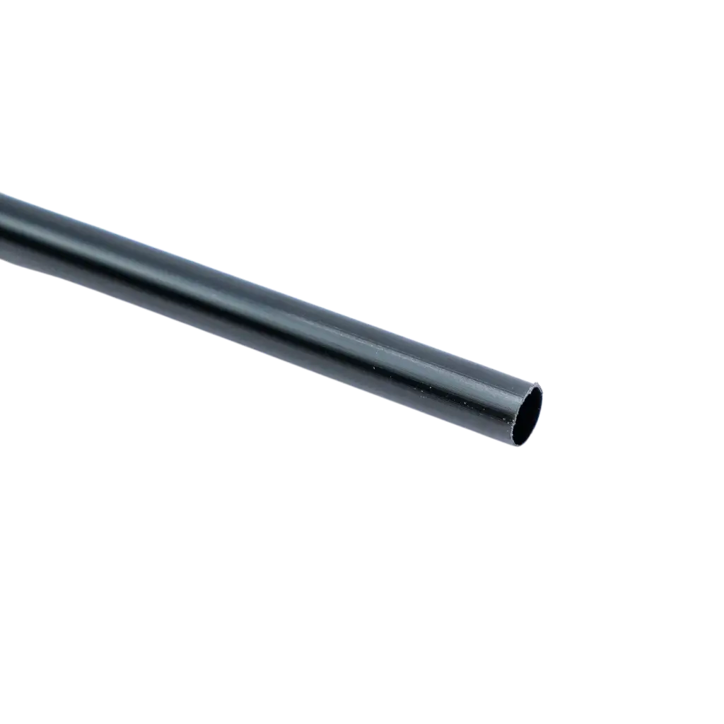 Pajita de cóctel de PP reutilizable - Negra 20cm/ø8mm (SET DE 250)