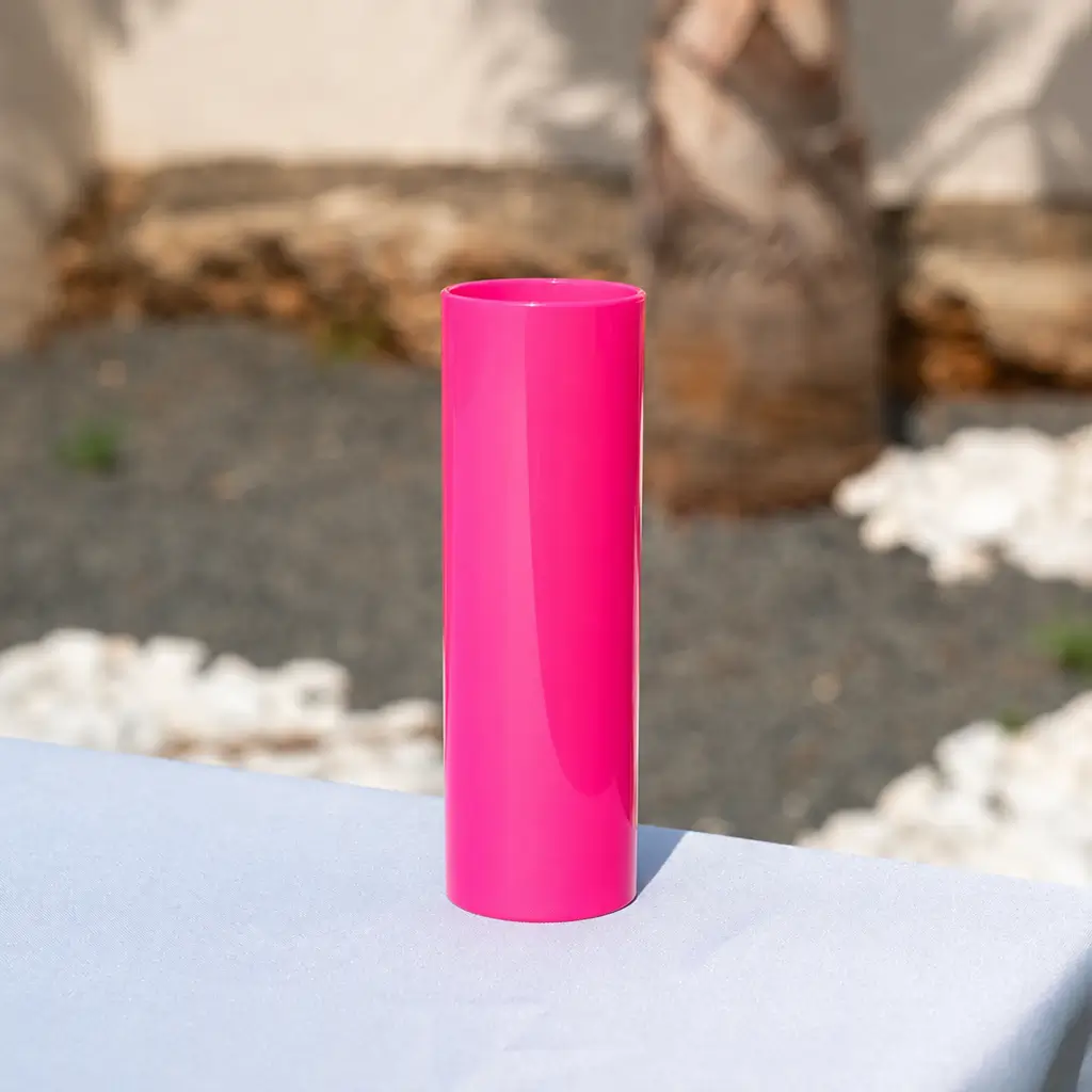 Tubo de vidrio irrompible Rosa 22cl