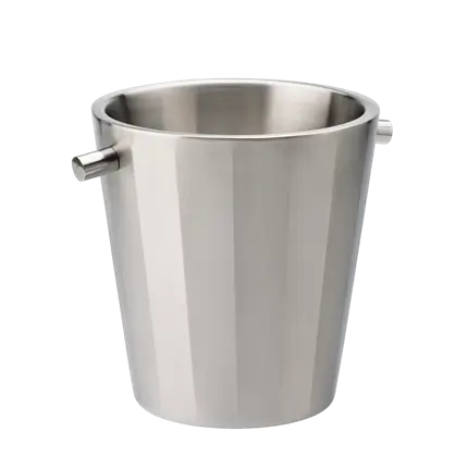 Cubo isotérmico de acero inoxidable satinado para vino - 1 botella 20 x 21,5 cm