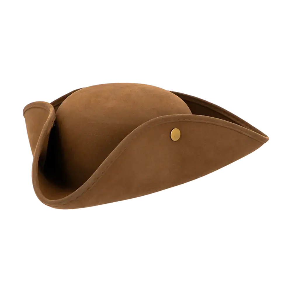 Sombrero tricornio pirata Charles con aspecto de cuero – 58 cm