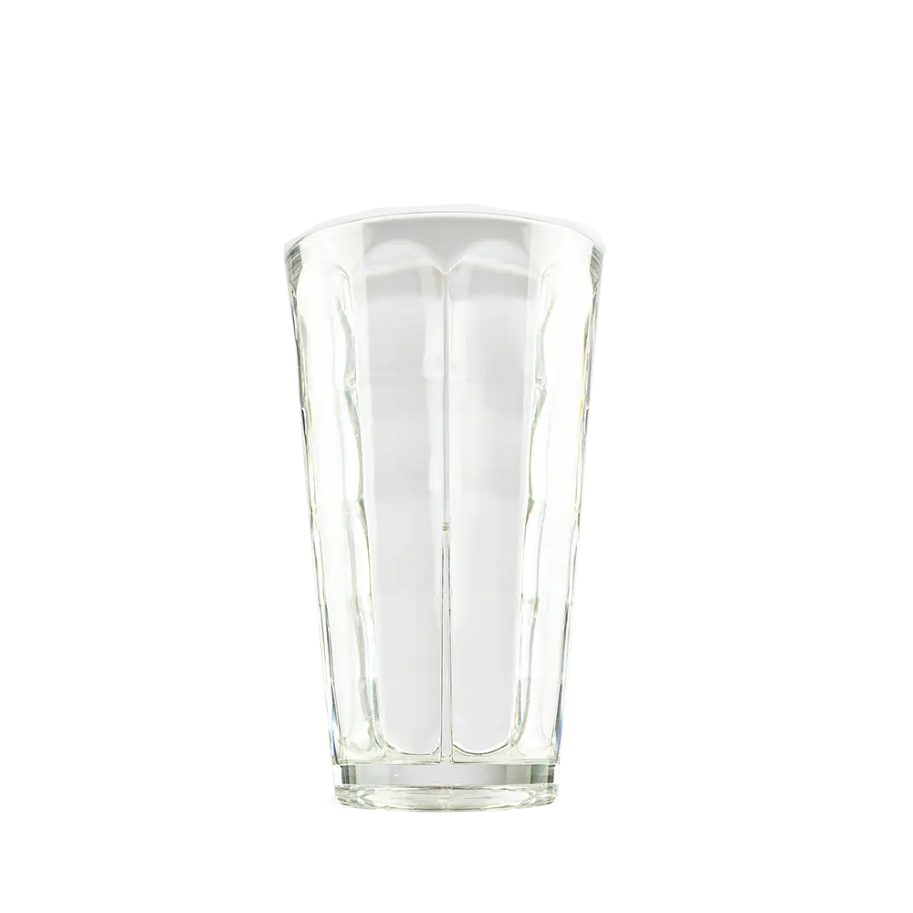 Vaso de cerveza, agua y cóctel irrompible "Optic Square" en Ecozen - 34 cl