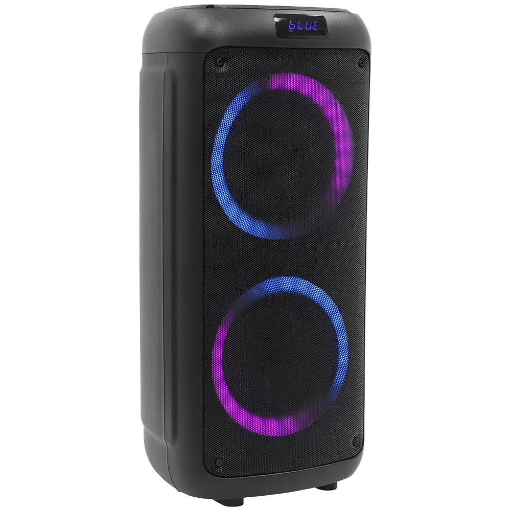 Altavoz portátil a pilas BOOMaster 300' - 250W con Bluetooth, LED