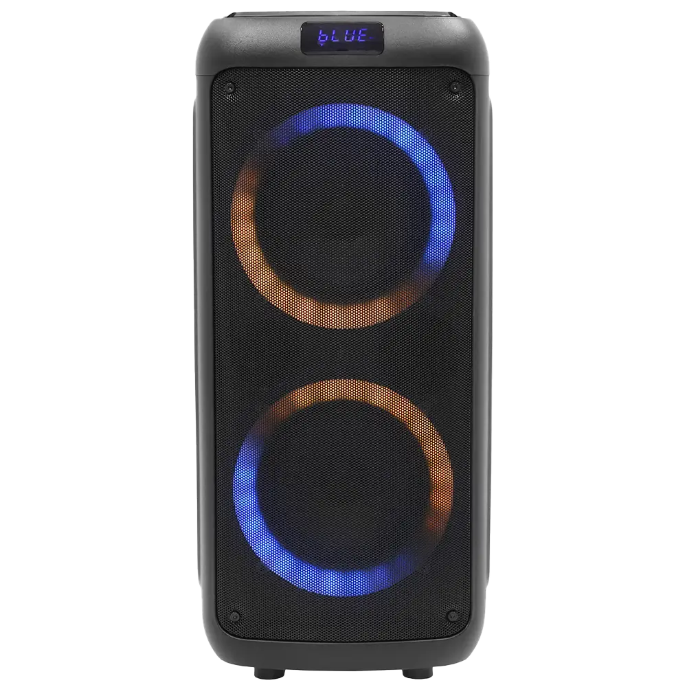 Altavoz portátil a pilas BOOMaster 300' - 250W con Bluetooth, LED