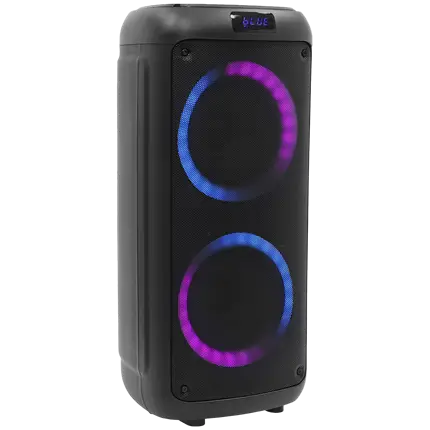 Altavoz portátil a pilas BOOMaster 300' - 250W con Bluetooth, LED