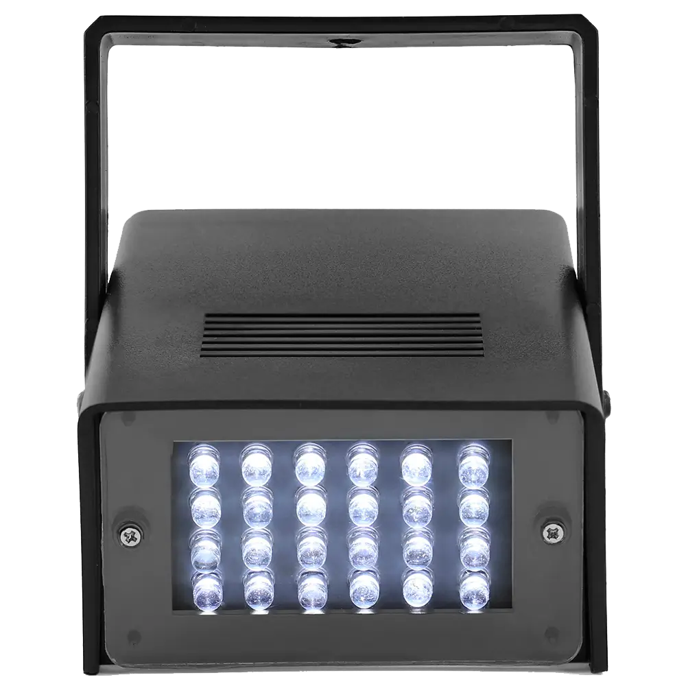 Luz estroboscópica LED "FLASHLED-MINI" - 24 LED blancos, velocidad regulable