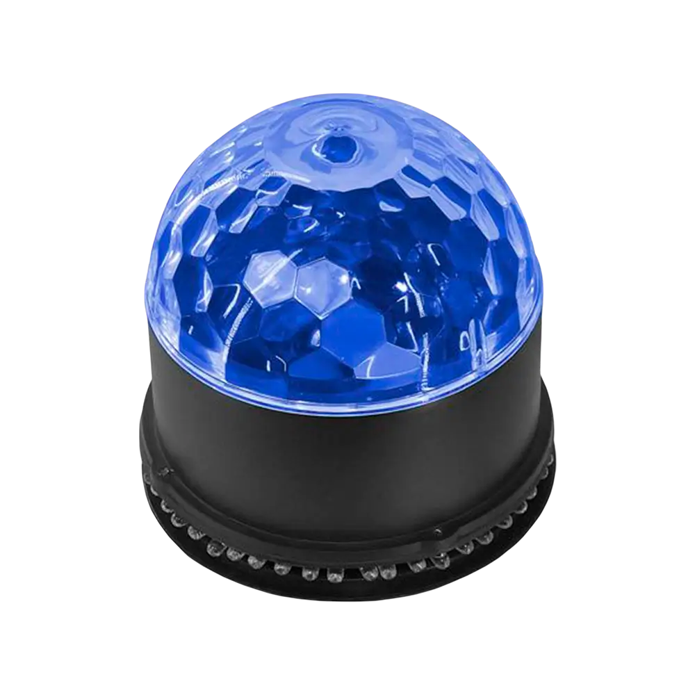 Juego de luces LED "SunBall" - 48 LED RGB, efectos Sol y bola de discoteca, modos automático y audio