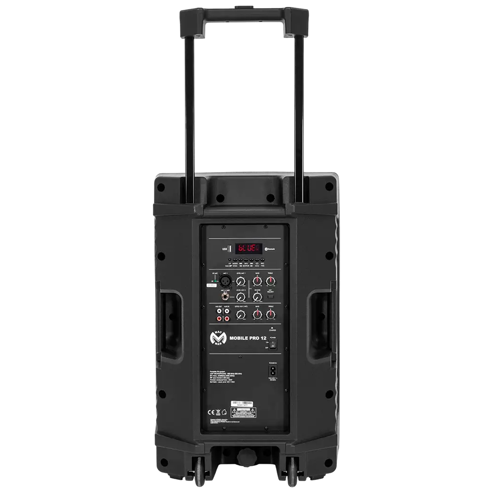 Altavoz portátil "Mobile Pro 12" Mac Mah – 500W, Bluetooth, 2 micrófonos UHF