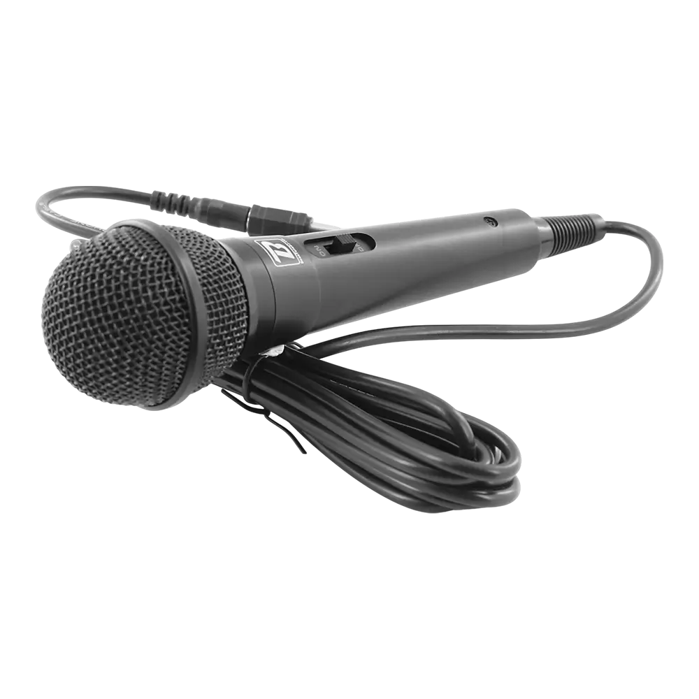 Micrófono dinámico "MIC10" - cardioide, cable de 3 m, miniconector + adaptador de 6,35 mm