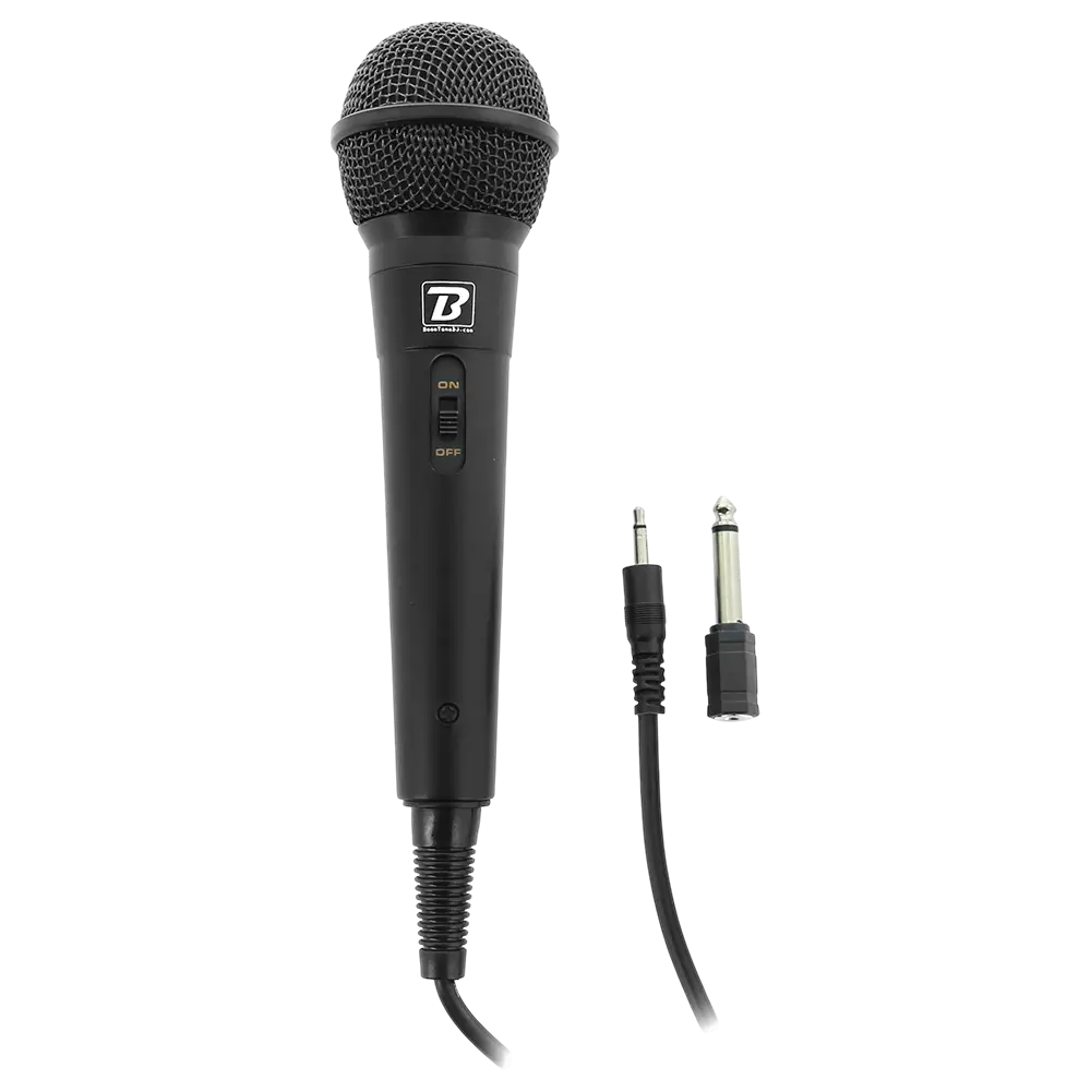 Micrófono dinámico "MIC10" - cardioide, cable de 3 m, miniconector + adaptador de 6,35 mm