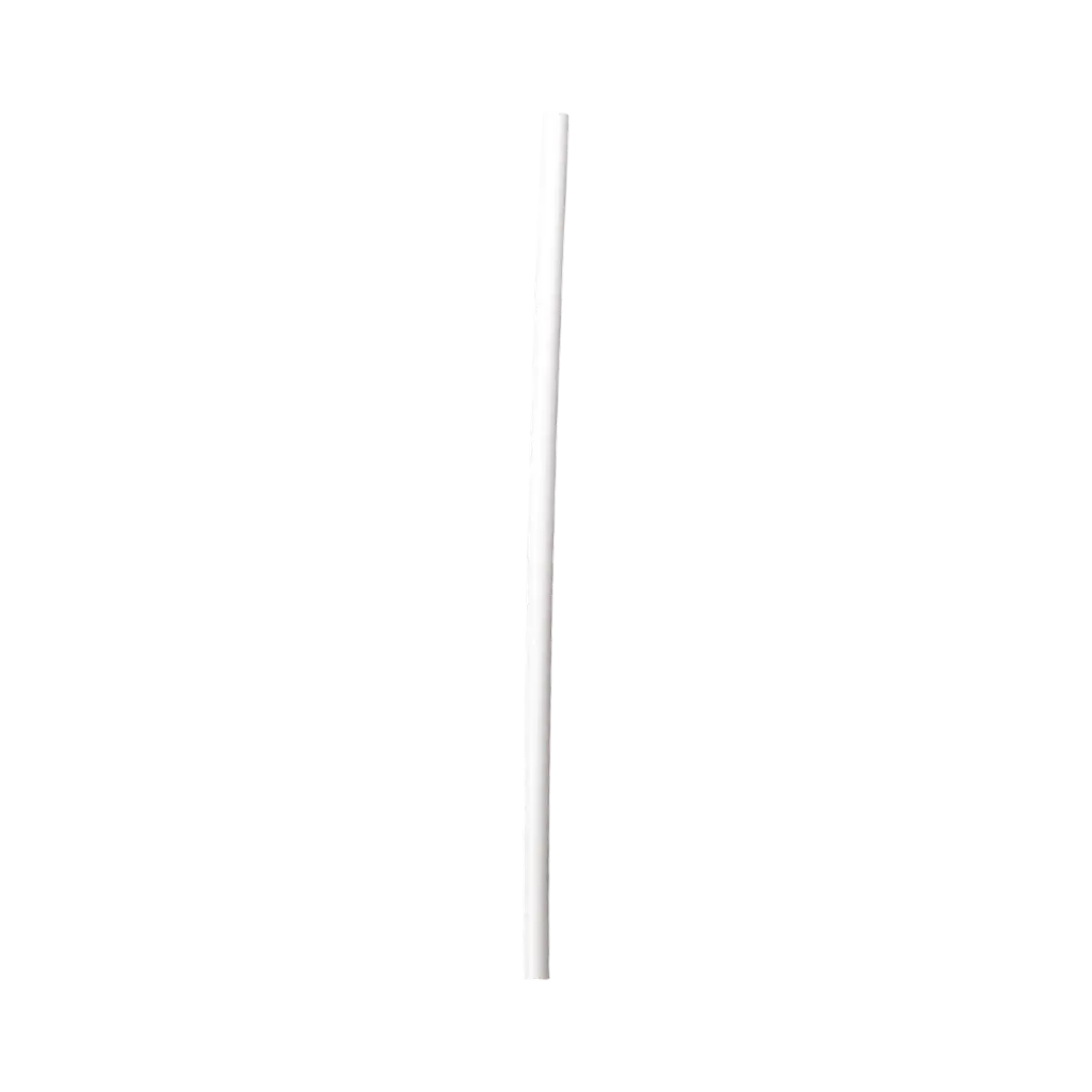 Pajita blanca PP reciclable 20cm ø 6mm - Apta para uso alimentario y reutilizable (Pack de 250)