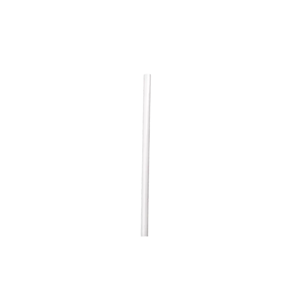 Pajita "pequeña" reciclable de PP blanco para cócteles 15cm ø 8mm - Apta para uso alimentario y reutilizable (paquete de 250)