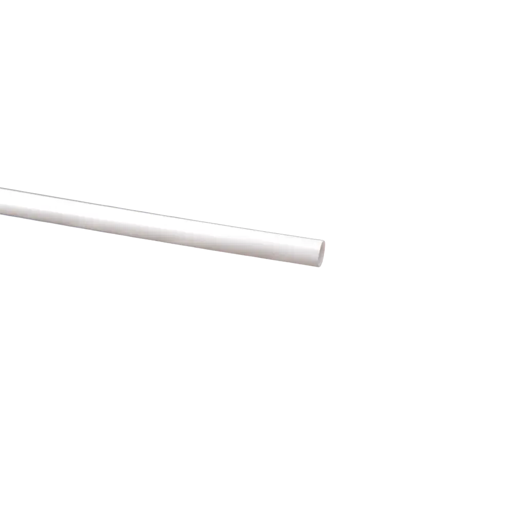 Pajita de cóctel de PP reciclable blanca 20cm ø 8mm - Apta para uso alimentario y reutilizable (Paquete de 250)