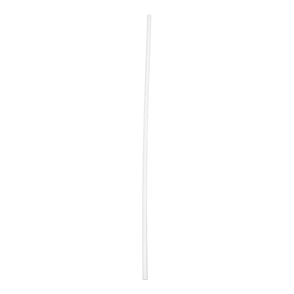 Pajita reciclable gigante XXL blanca PP 50cm ø 8mm - Certificada para uso alimentario y reutilizable (Pack de 500)