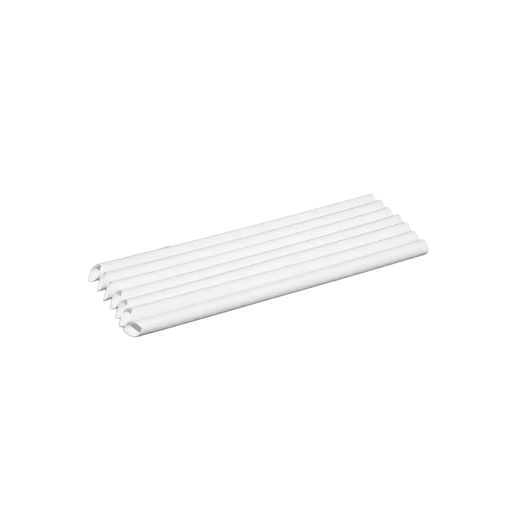 Pajita Bubble Tea de PP reciclable blanco 23cm ø 12mm - Con certificado alimentario y reutilizable (paquete de 100)
