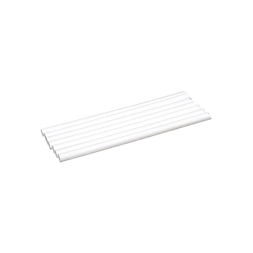 Pajita Bubble Tea de PP reciclable blanco 23cm ø 12mm - Con certificado alimentario y reutilizable (paquete de 100)
