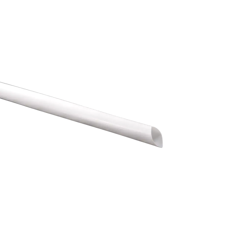 Pajita Bubble Tea de PP reciclable blanco 23cm ø 12mm - Con certificado alimentario y reutilizable (paquete de 100)